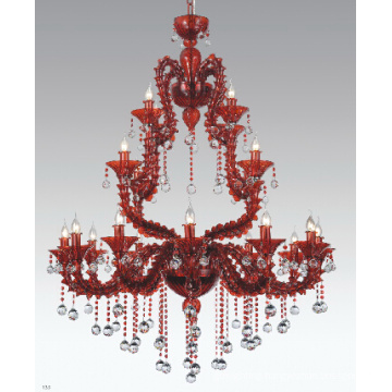 Fancy Red Glass Hanging Lamp (90021-12+4+4)